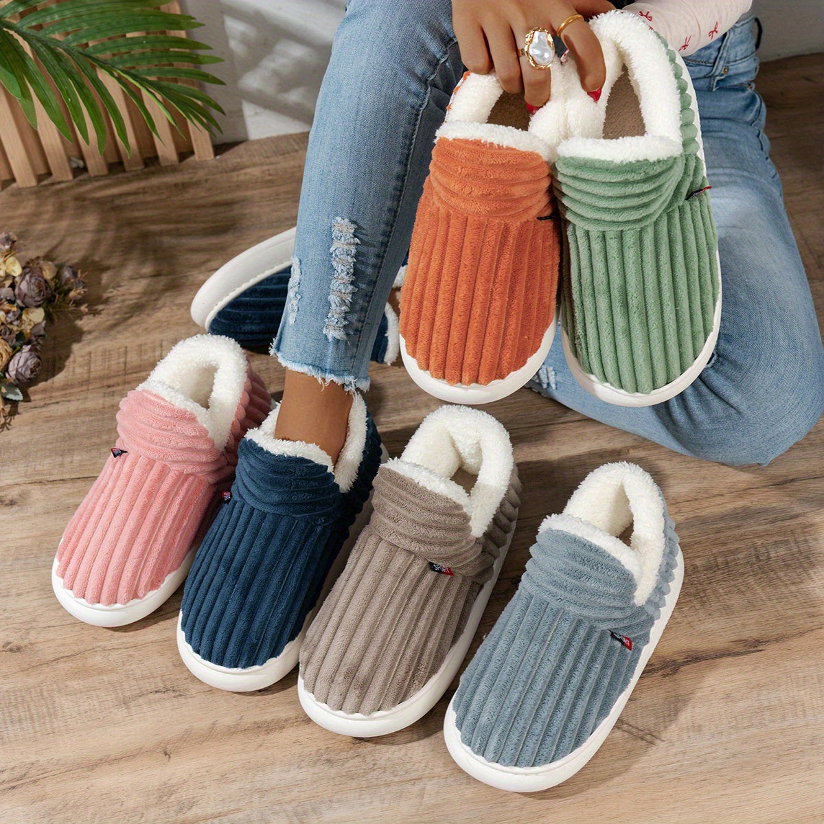 Bianca | Pantofole in peluche CozyStep