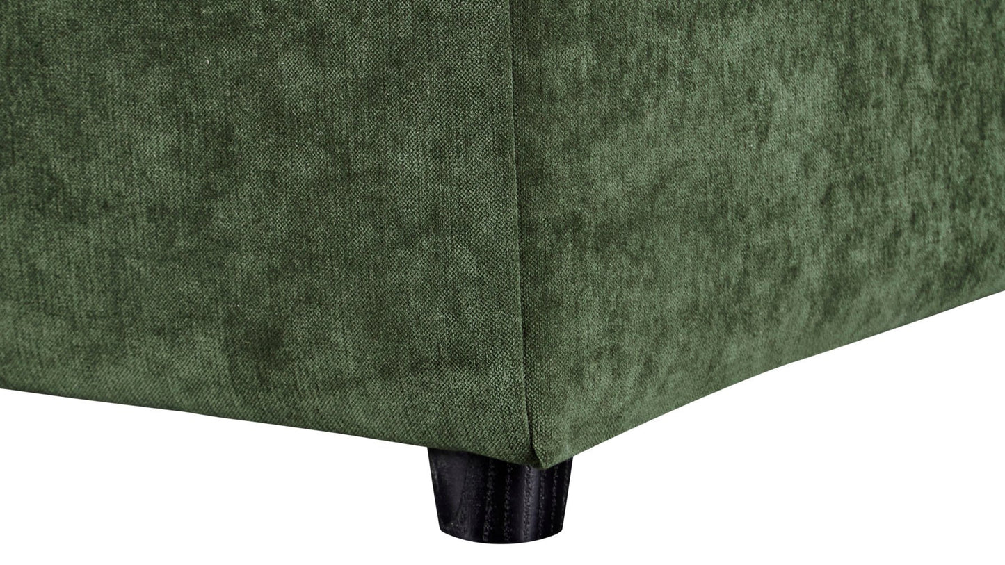 Quilt Armless Chair, Moss