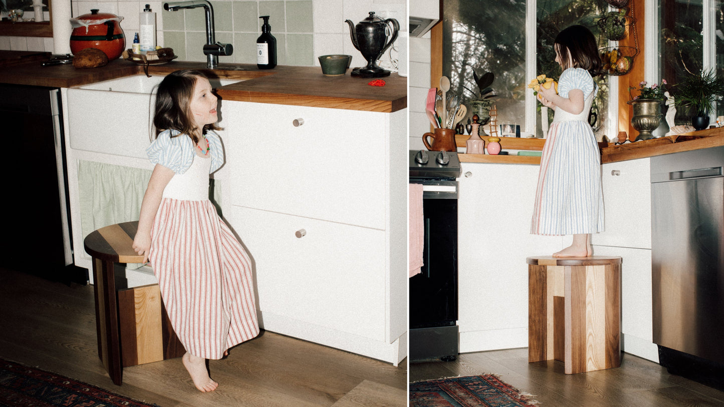 Field Stool, Limited Edition, Striped
