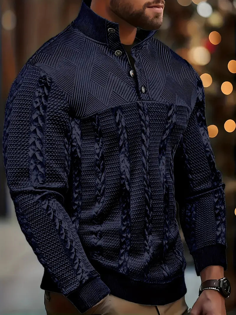 DAVIS™|MAGLIONE A RIGHE ELEGANTE