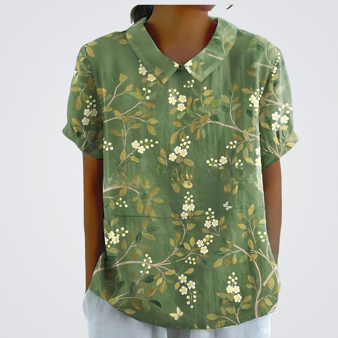 FABIANA|BLUSA FLOREALE ELEGANTE