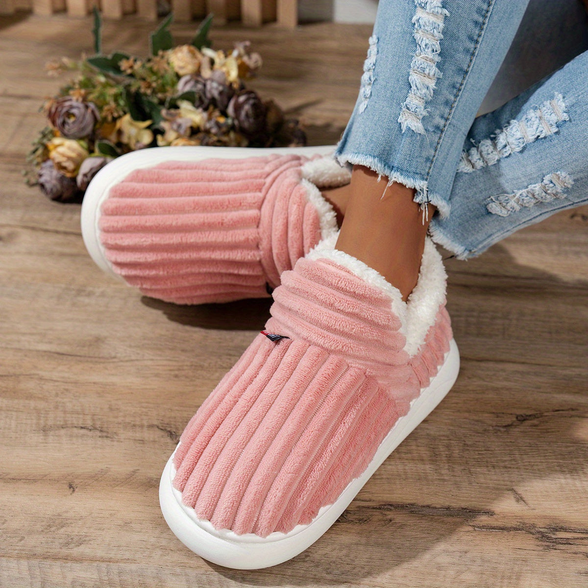 Bianca | Pantofole in peluche CozyStep