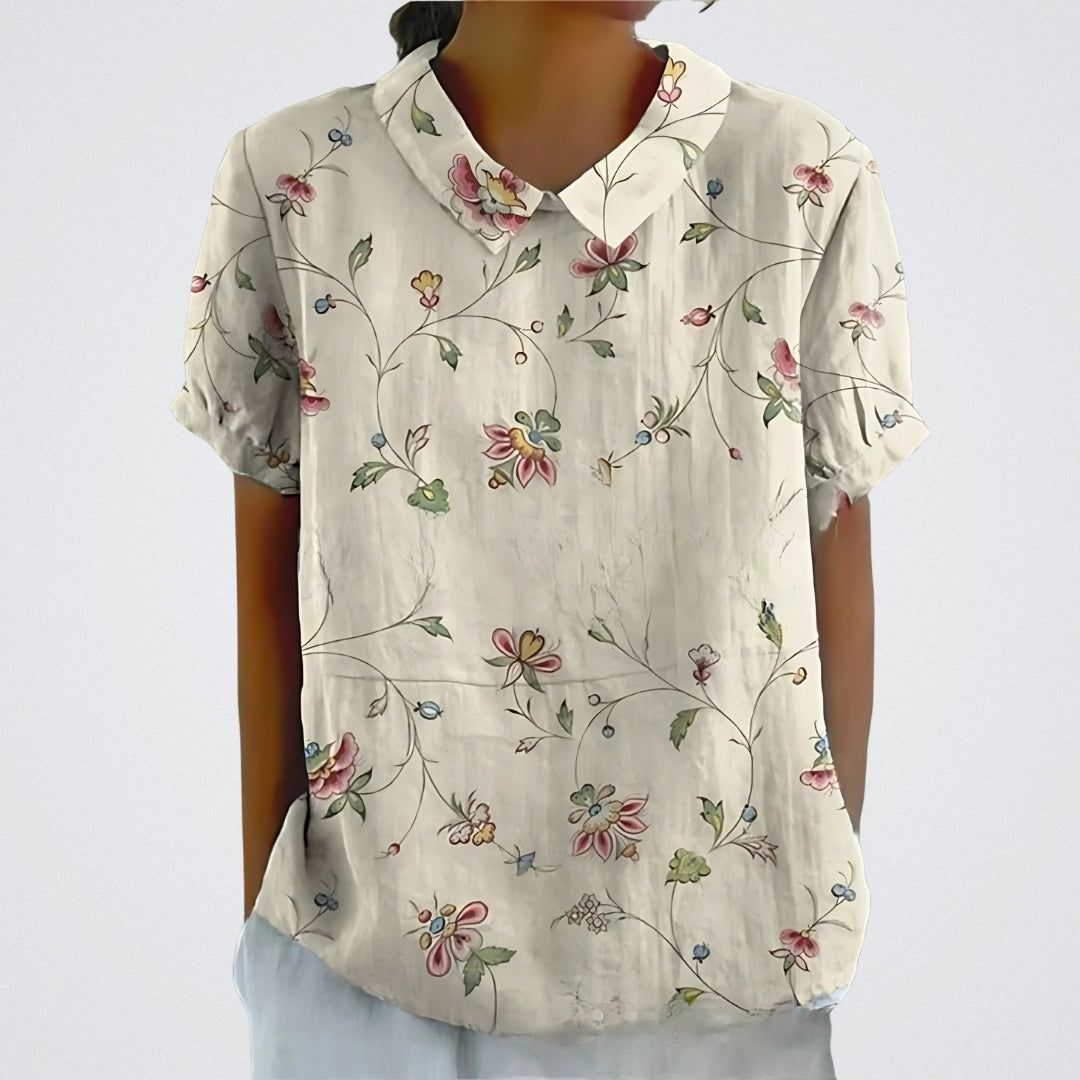 FABIANA|BLUSA FLOREALE ELEGANTE