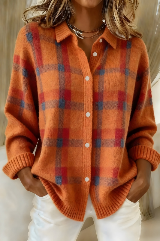 Sofia | Gilet in maglia a quadri