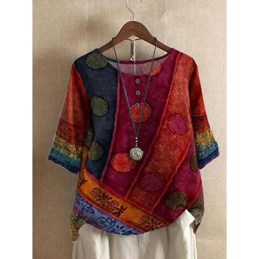 FLORIANA|TOP BOHO COLORATO