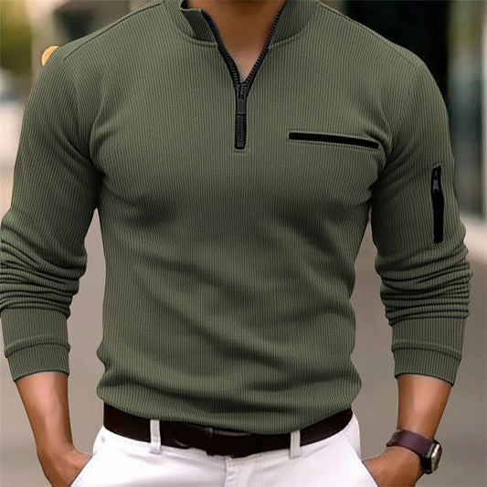 Gusteous | Maglia Con Zip E Maniche Lunghe