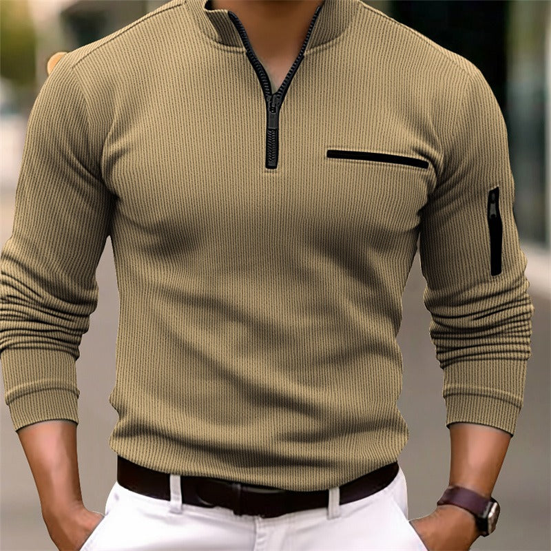 Gusteous | Maglia Con Zip E Maniche Lunghe