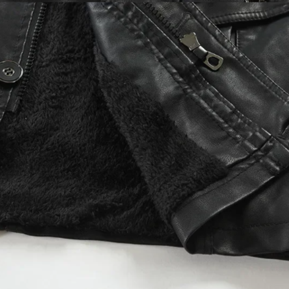 ANDRE™|GIACCA LUNGA ELEGANTE BIKER