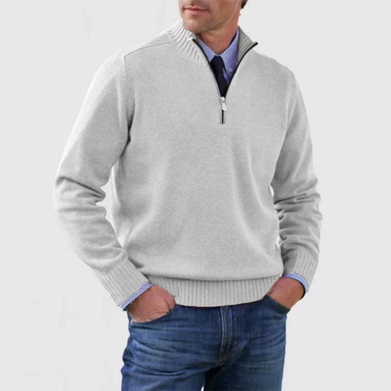 DERRICK™|MAGLIONE CON MEZZA ZIP