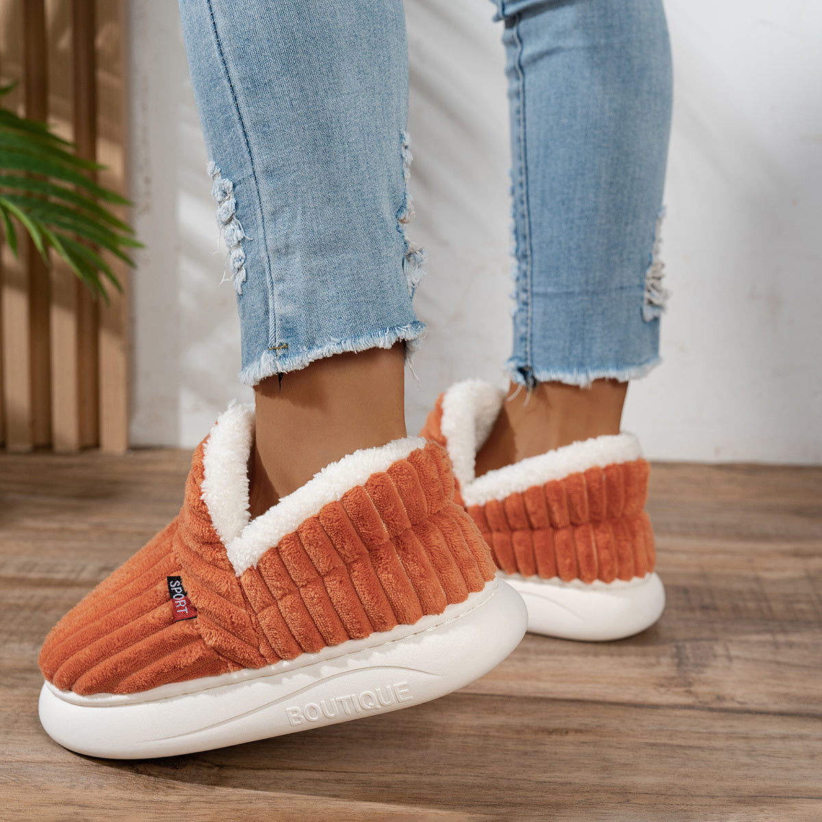 Bianca | Pantofole in peluche CozyStep
