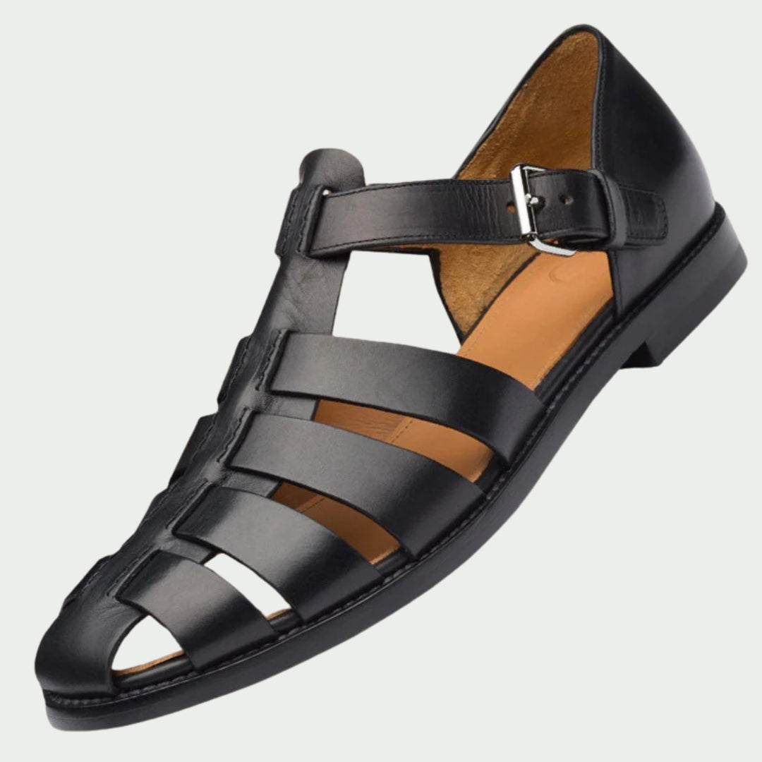GIORDANO|SANDALI GLADIATORE IN PELLE