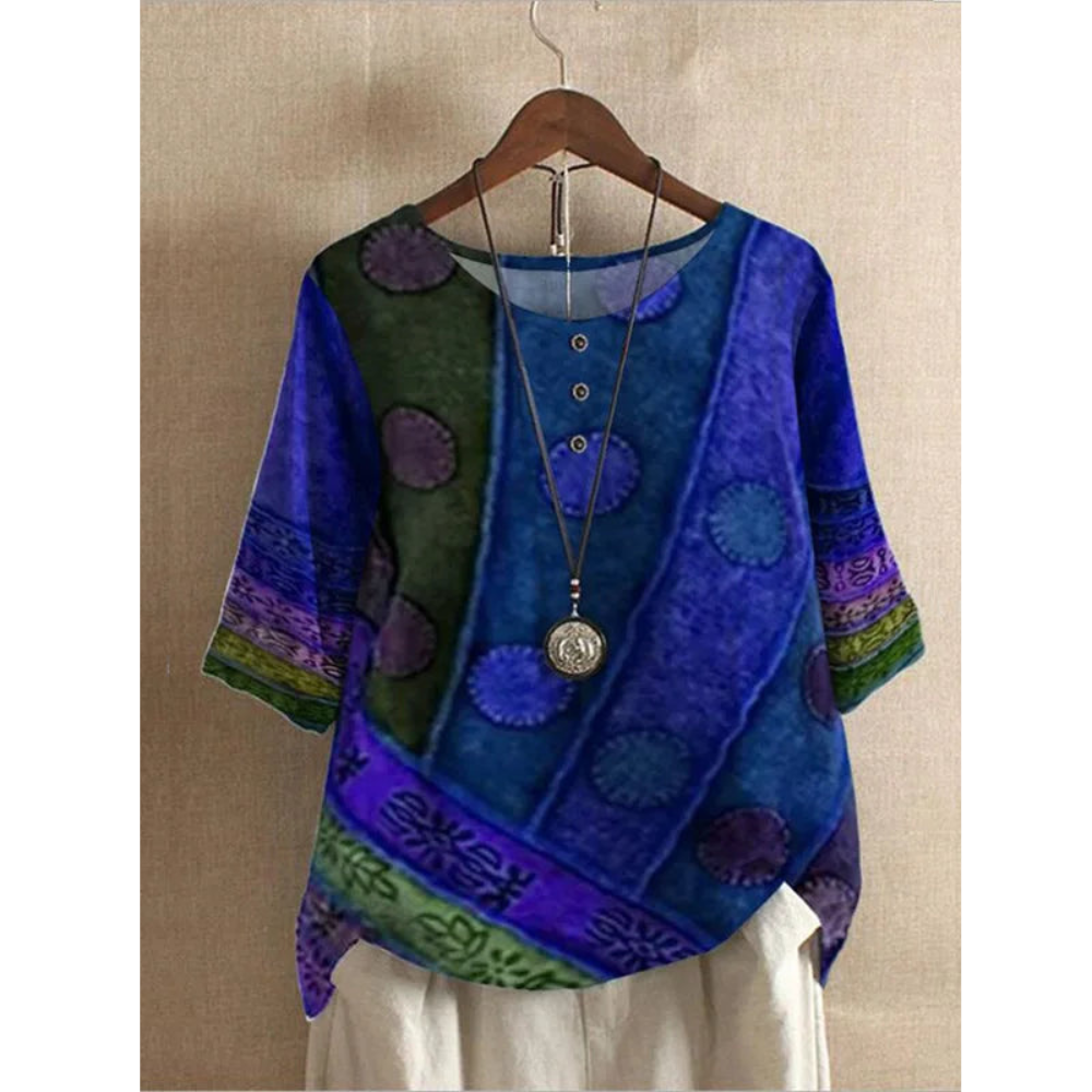 FLORIANA|TOP BOHO COLORATO