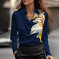 CARMINA™|CAMICIA DRAPPEGGIATA