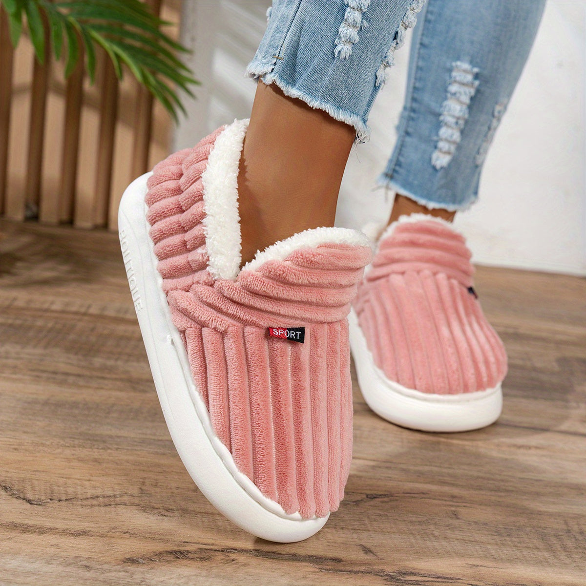 Bianca | Pantofole in peluche CozyStep