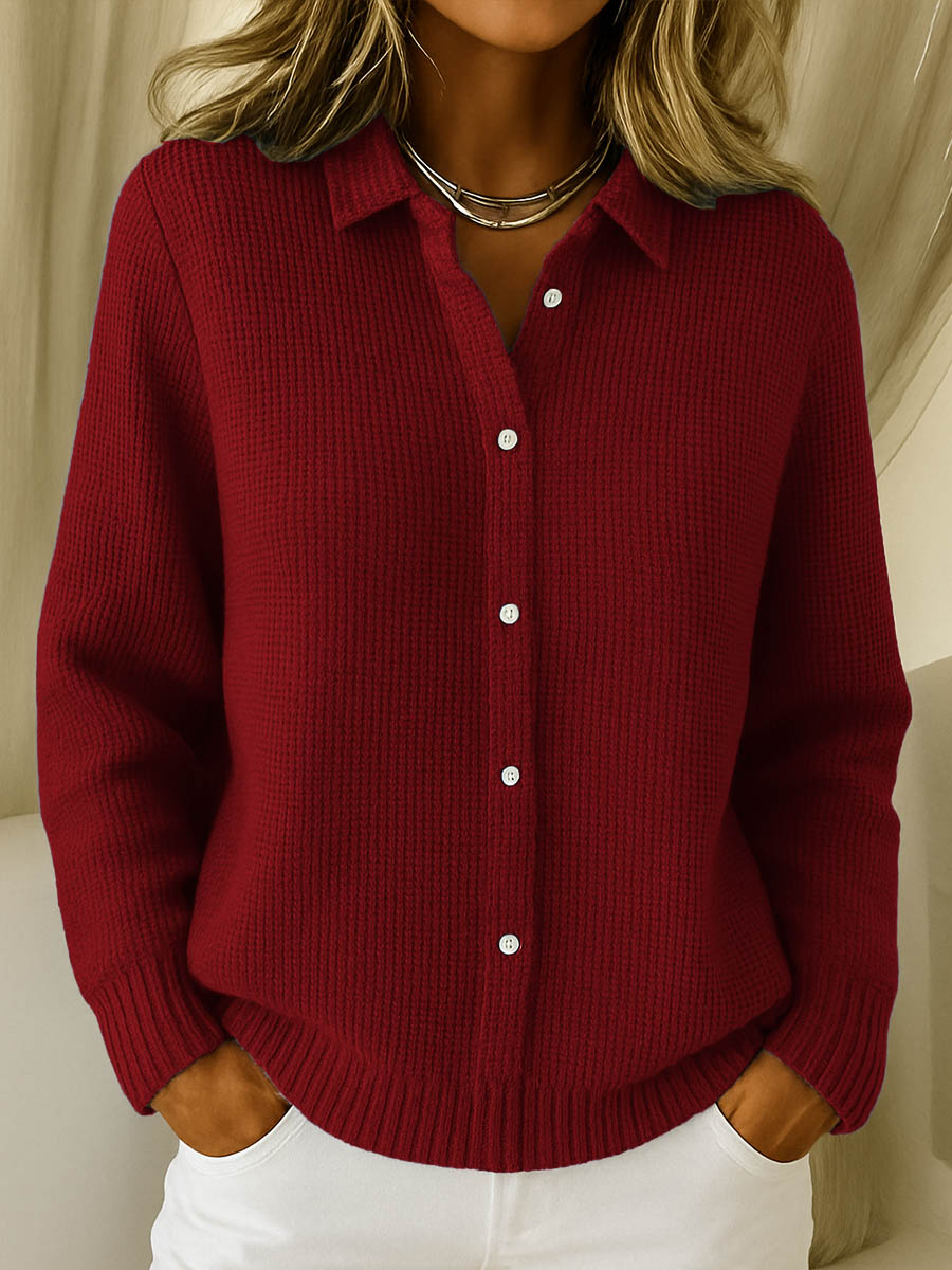 Maeve | Cardigan classico a maglia con bottoni
