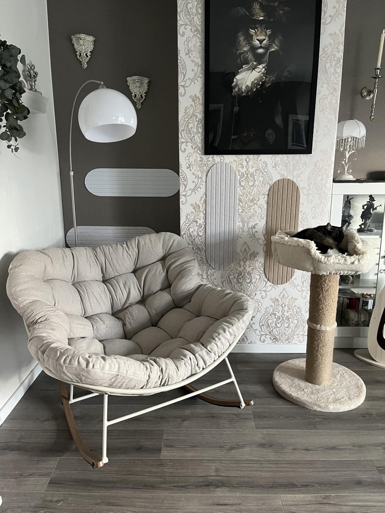 Fauteuil à Bascule Cocon — Rembourré ultra-moelleux