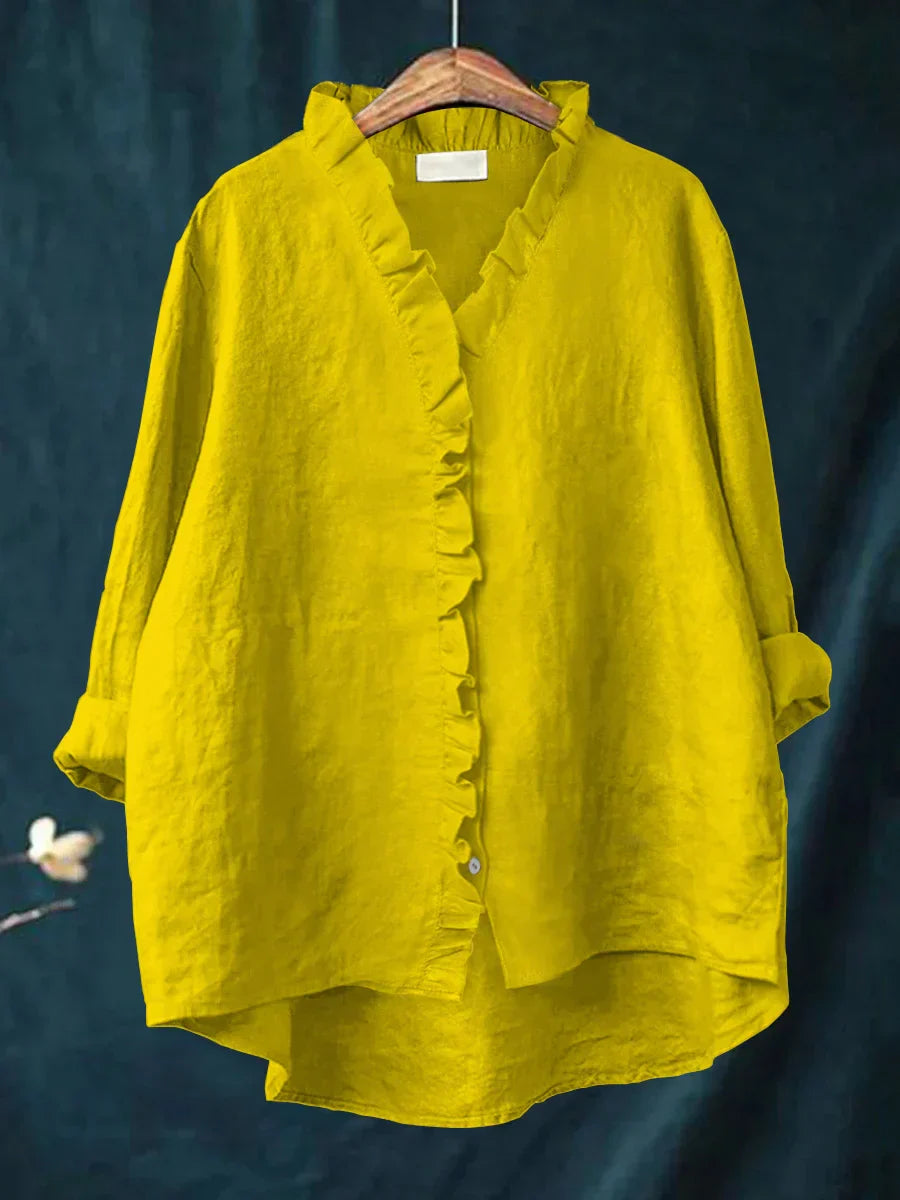 ARIANNA™|CAMICIA CON VOLANT