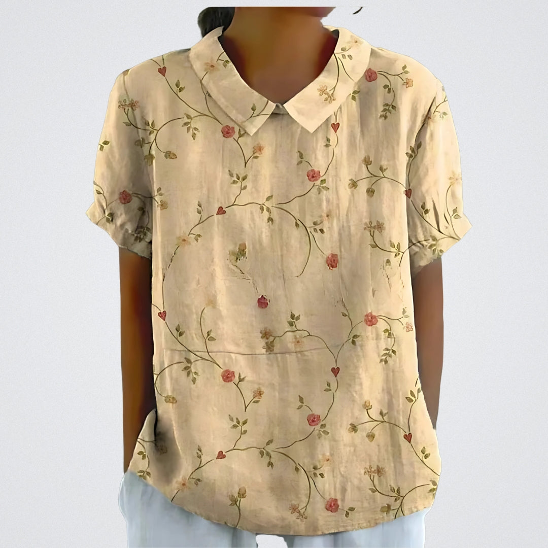 FABIANA|BLUSA FLOREALE ELEGANTE