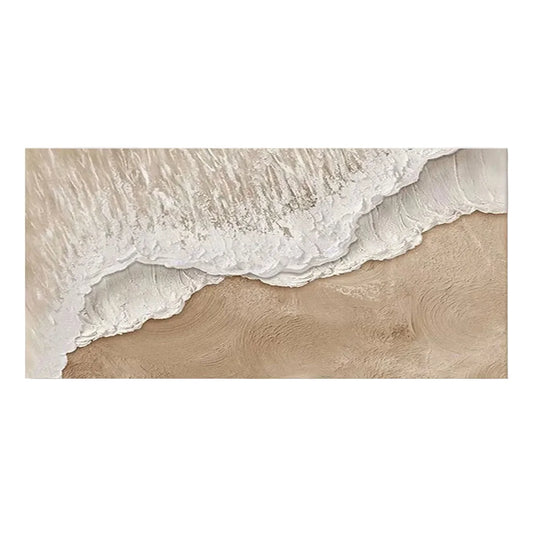 Abstract Textured Canvas Wall Art / Coastal Waves