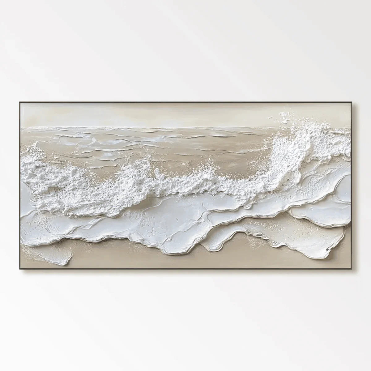 Abstract Textured Canvas Wall Art / Tidal Waves