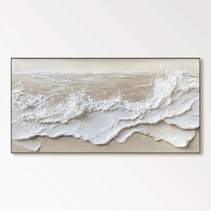 Abstract Textured Canvas Wall Art / Tidal Waves
