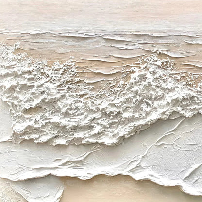 Abstract Textured Canvas Wall Art / Tidal Waves