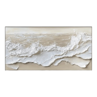 Abstract Textured Canvas Wall Art / Tidal Waves