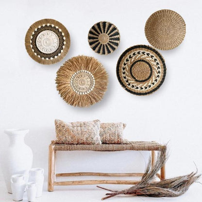 Ahar Handmade Rattan Wall Plates / 07
