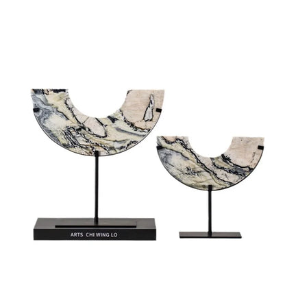 Arched Marble Ornament / Natural