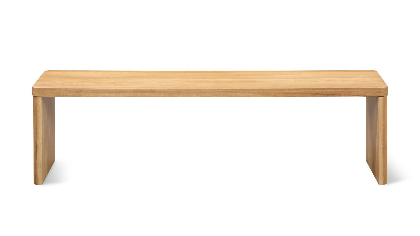 Form Bench, Seats 3, Oak
