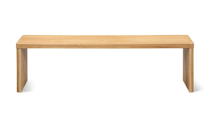 Form Bench, Seats 3, Oak