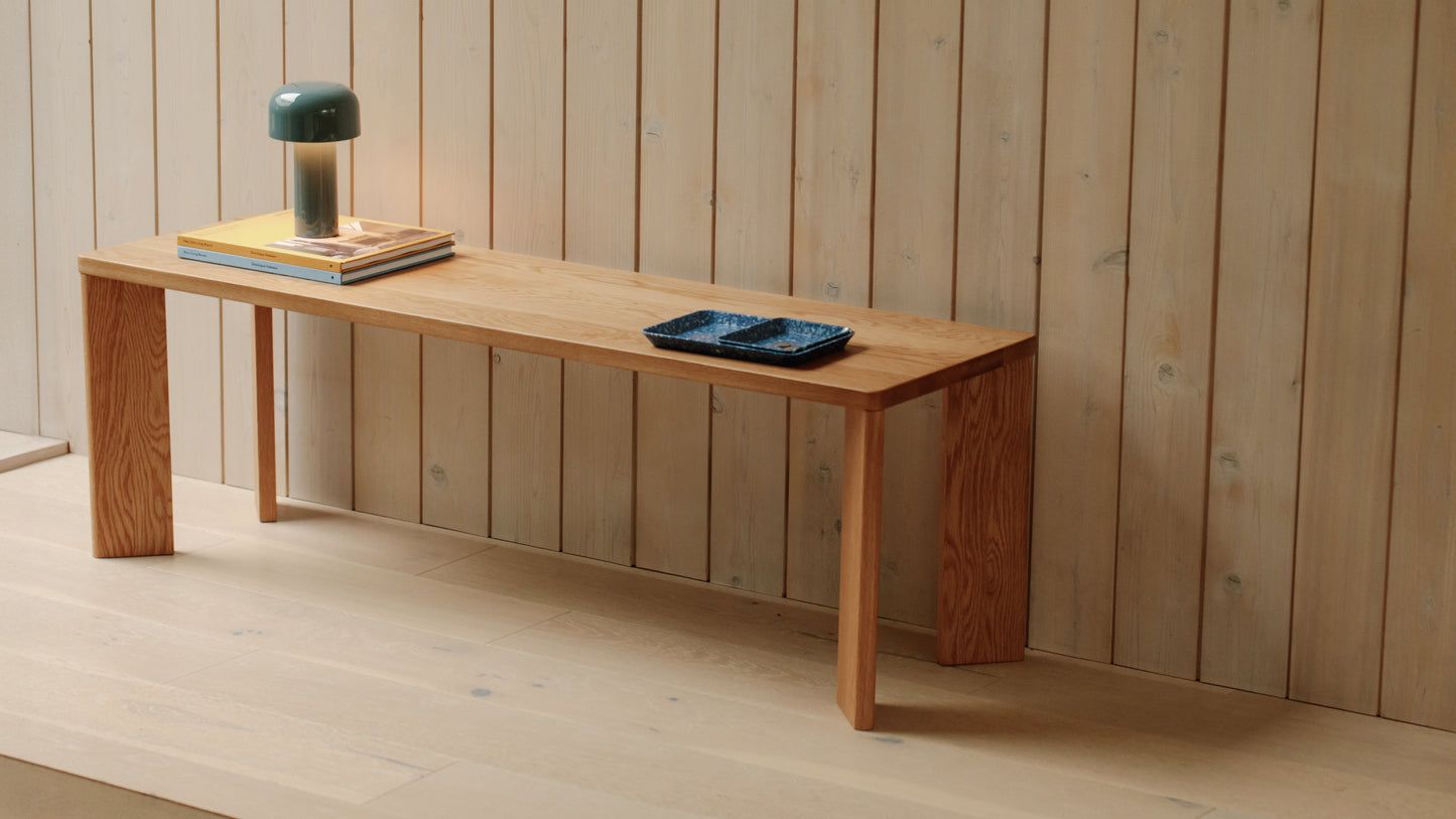 Frame Bench, Seats 3, Oak