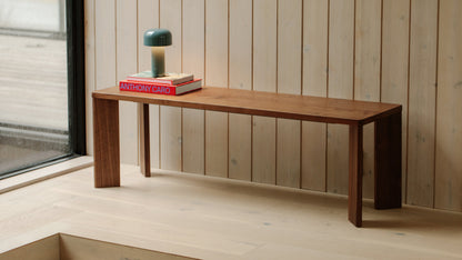 Frame Bench, Seats 2, American Walnut