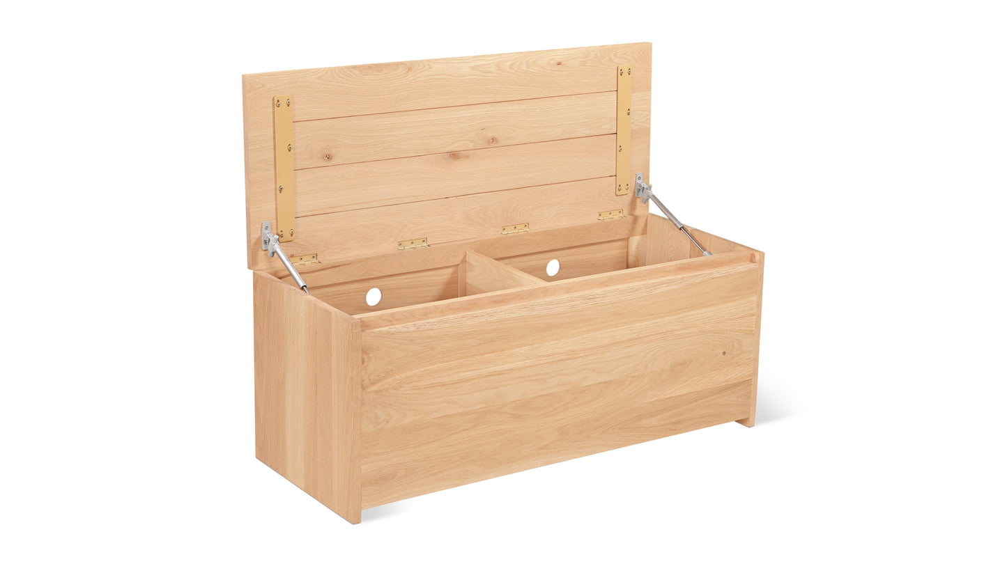 Everyday Storage Bench, Oak