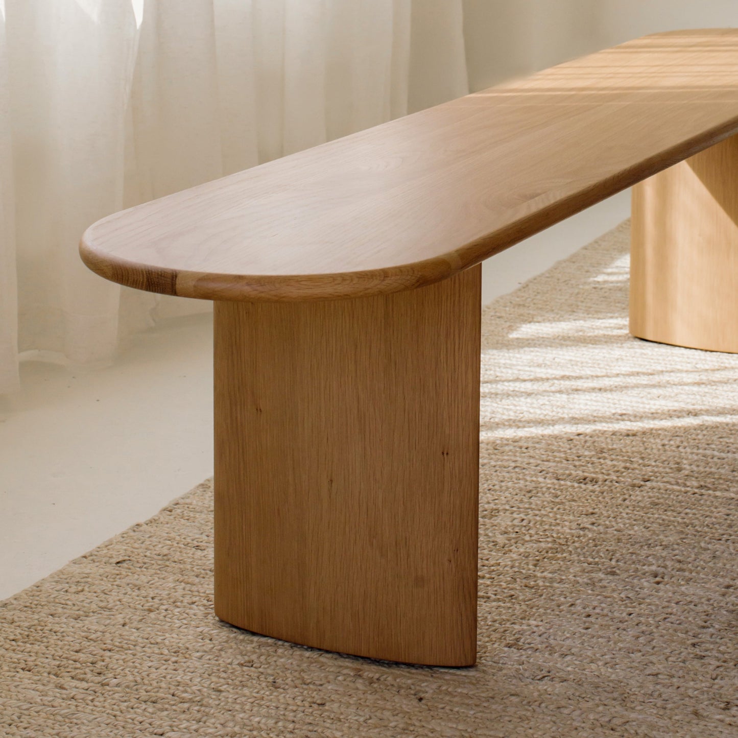 Union Bench, Seats 3, White Oak