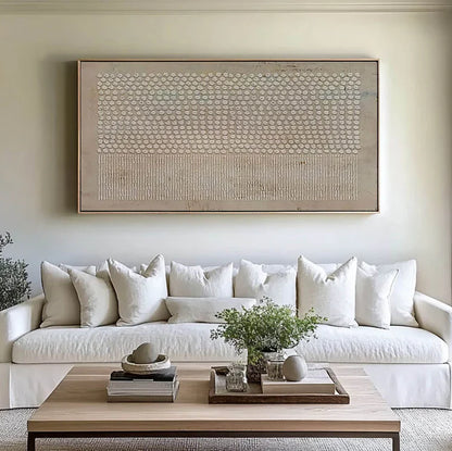 Wabi Sabi Geometric Wall Art / Beige