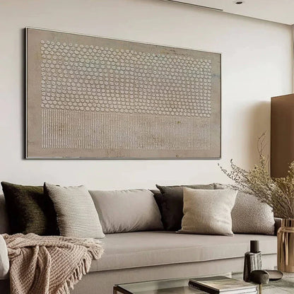 Wabi Sabi Geometric Wall Art / Beige