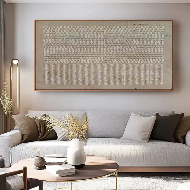 Wabi Sabi Geometric Wall Art / Beige