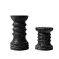 Handmade Marble Candle Holder Set / Black