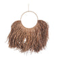 Handmade Raffia Wall Hanging / Brown