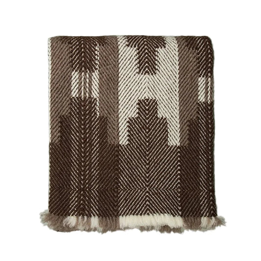 Shevitza Virgin Wool Blanket / Brown