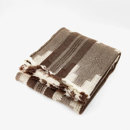 Shevitza Virgin Wool Blanket / Brown