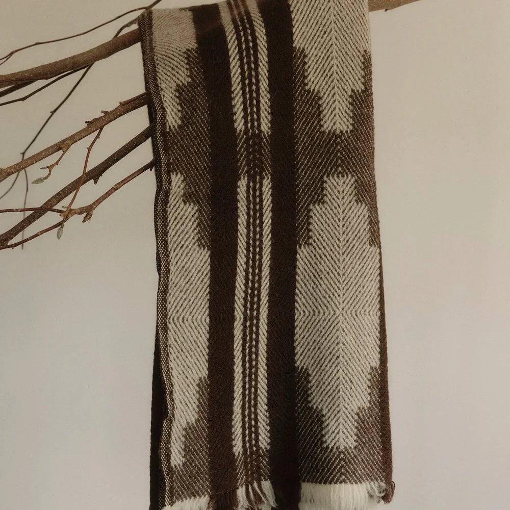 Shevitza Virgin Wool Blanket / Brown