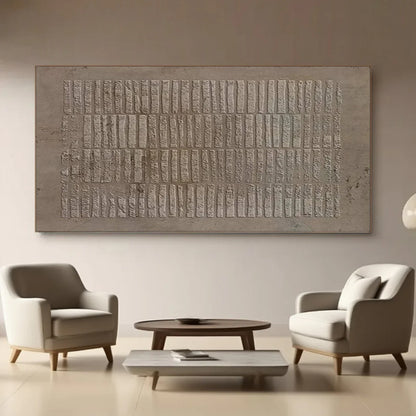 Wabi Sabi Geometric Wall Art / Brown