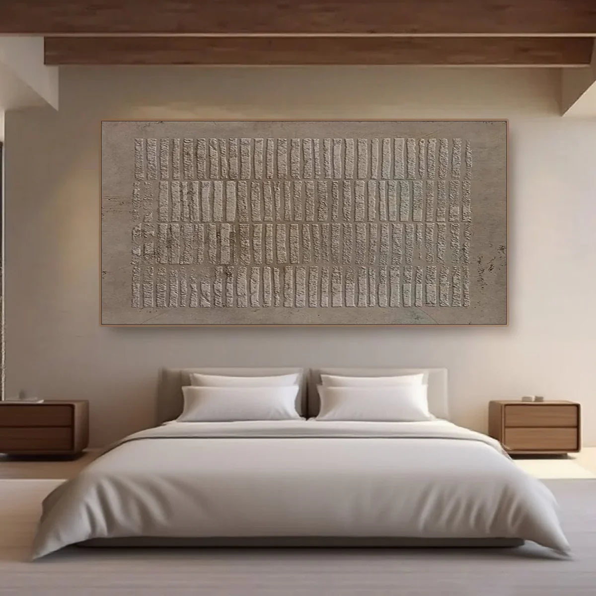 Wabi Sabi Geometric Wall Art / Brown