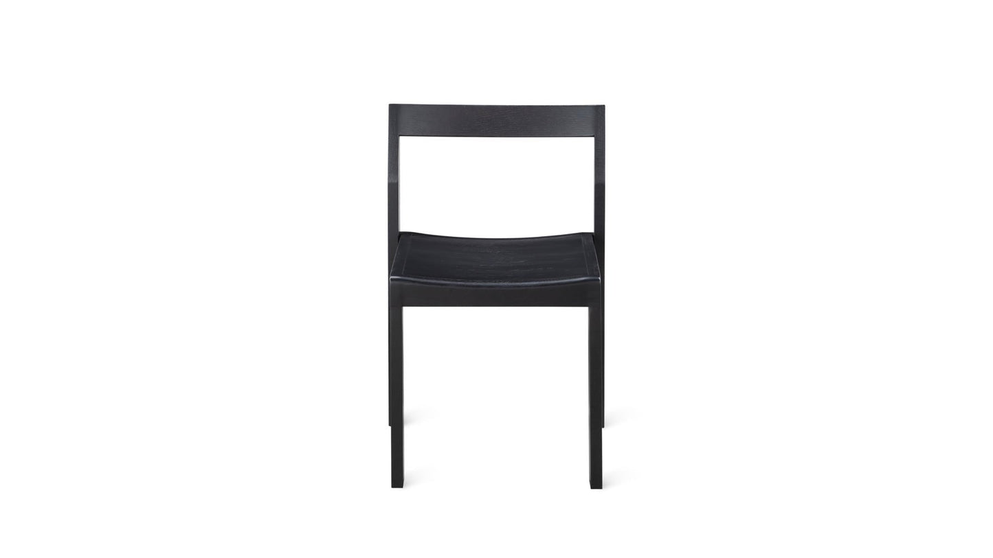 Plane Dining Chair (Set of Two), Black Oak
