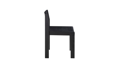 Plane Dining Chair (Set of Two), Black Oak