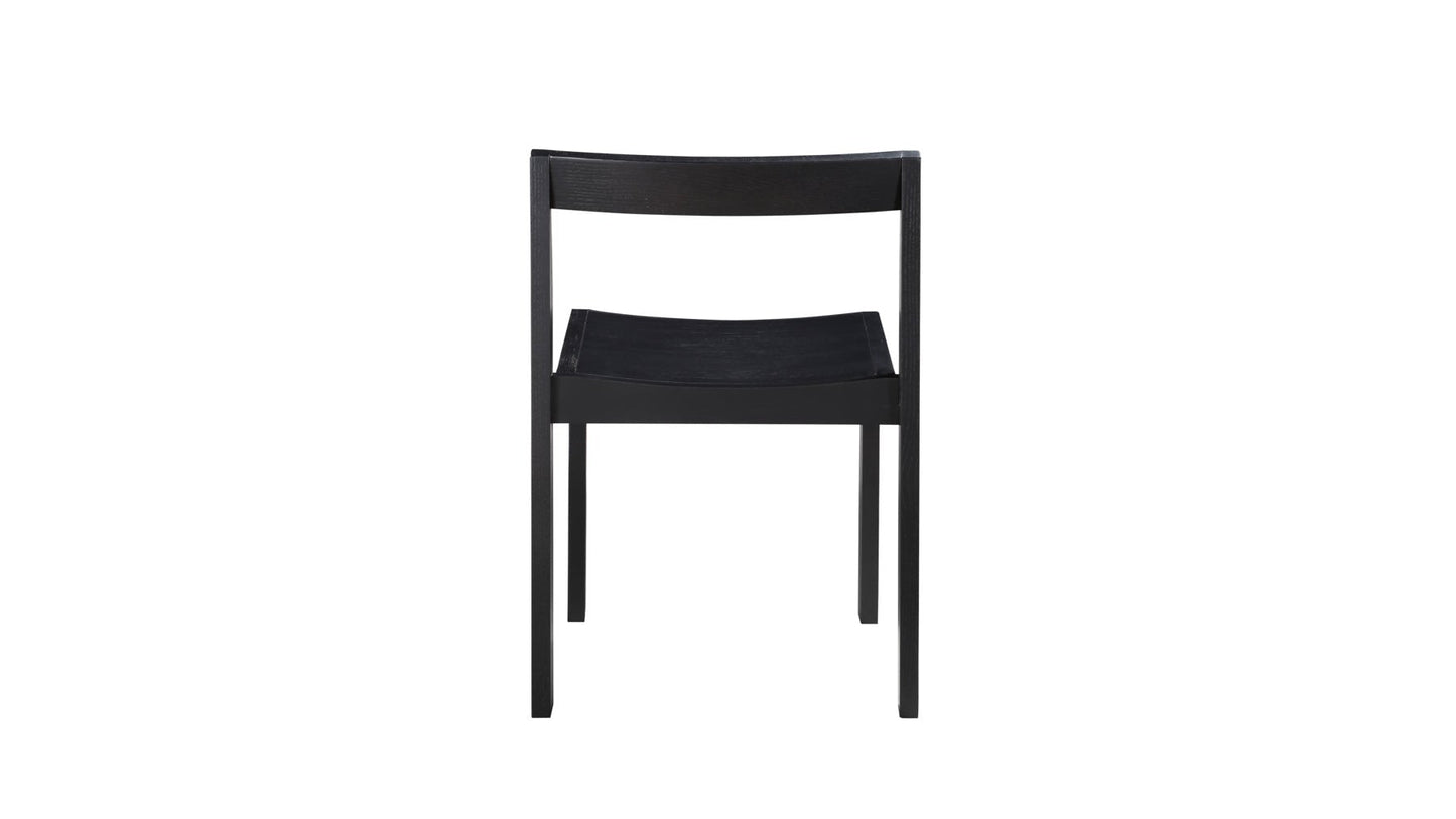 Plane Dining Chair (Set of Two), Black Oak