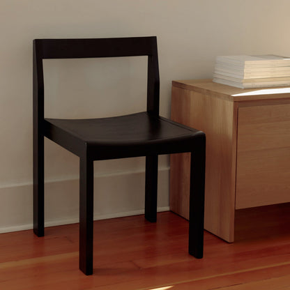 Plane Dining Chair (Set of Two), Black Oak