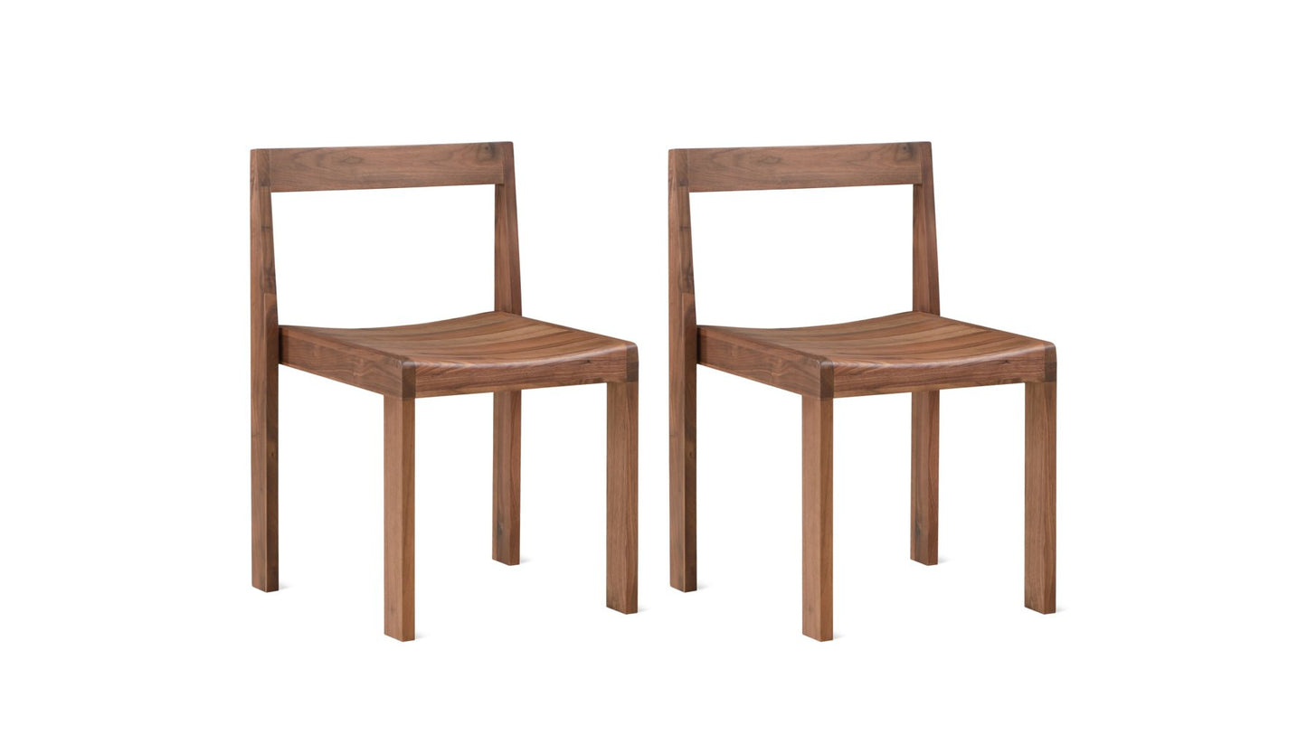 Plane Dining Chair (Set of Two), American Walnut